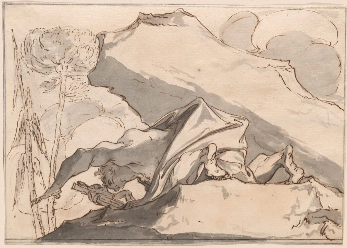 Um eremita nel deserto - Ailsa Mellon Bruce Fund, National Gallery of Art96, Paul Troger, Ailsa Mellon Bruce Fund, National Gallery of Art